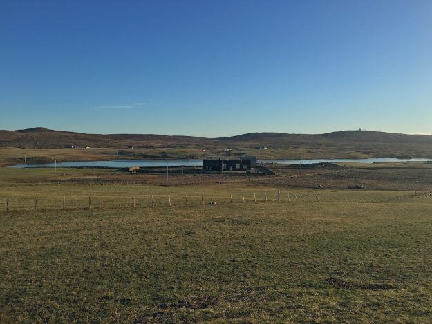 Tigharry Schoolhouse About exterior view from hill